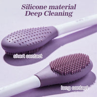 2 in 1 Silicone Face Brush Scrubber | Gentle Exfoliating & Deep Cleansing Tool