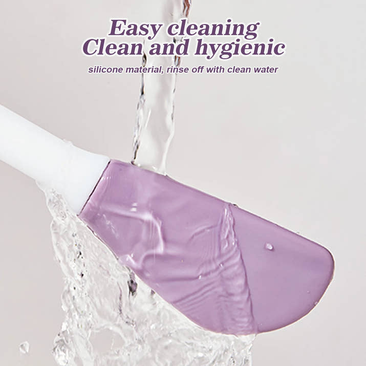 2-in-1 silicone face brush scrub for deep cleansing and exfoliation