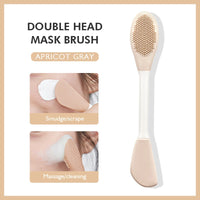 2-in-1 silicone face brush scrub for deep cleansing and exfoliation