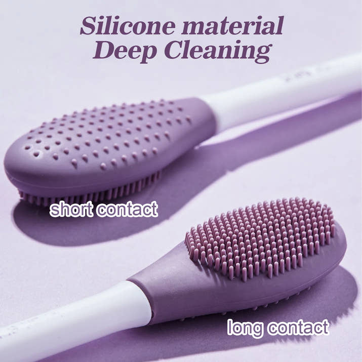 2 in 1 Silicone Face Brush Scrubber | Gentle Exfoliating & Deep Cleansing Tool