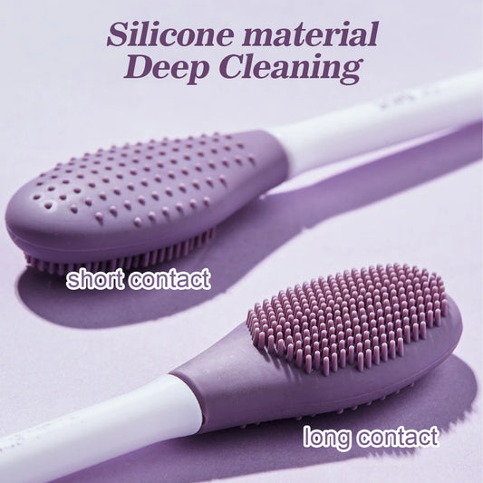 2 in 1 Silicone Face Brush Scrubber | Gentle Exfoliating & Deep Cleansing Tool