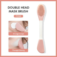 2-in-1 silicone face brush scrub for deep cleansing and exfoliation